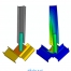 شبیه سازی کمانش صفحه گاست (Gusset Plate) به روش خطی و غیرخطی توسط نرم افزار آباکوس (Abaqus)