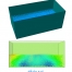 شبیه سازی یک مخزن حاوی سیال آب که تحت شتاب زلزله Artificial و به کمک نرم افزار آباکو س (Abaqus) و روش Smooth Particle Hydrodynamic (SPH) با در نظر گرفتن تماس سیال و سازه